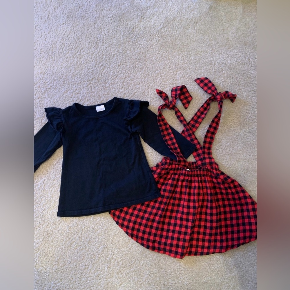 Toddler Girl Christmas Outfit Size 4T